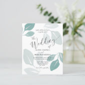 Papier Faire-part de mariage de remplissage d'aquarelle T (Debout devant)