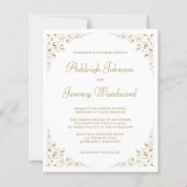 Papier Faire-part de mariage de remplissage du script Gol (Devant)