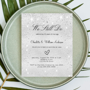 Papier Faire-part de mariage de renouvellement de voeu bu