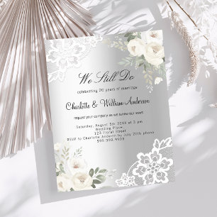 Papier Faire-part de mariage de renouvellement du voeu de