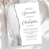 Papier Faire-part de mariage de script d'agrandissement e