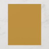 Papier Faire-part de mariage de script ocre moderne Budge (Dos)
