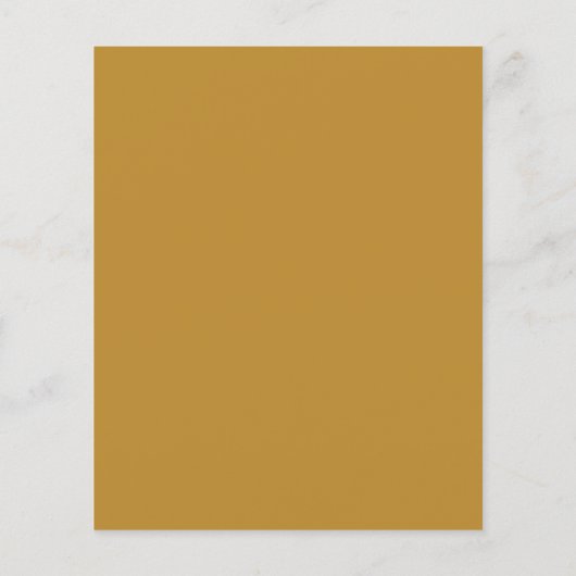 Papier Faire-part de mariage de script ocre moderne Budge (Dos)