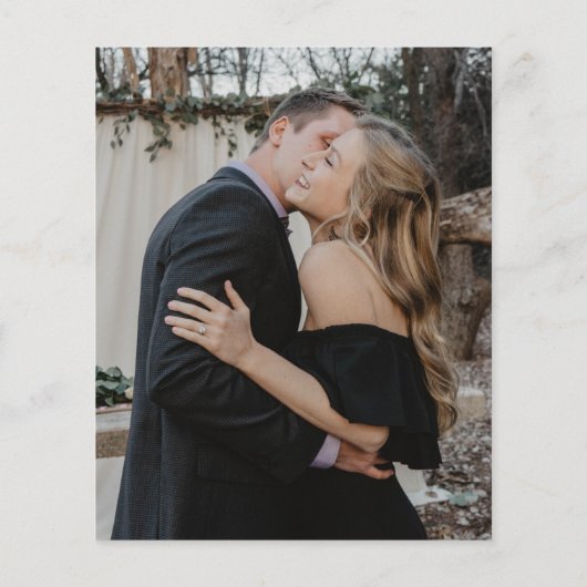 Papier Faire-part de mariage de superposition photo de la (Dos)