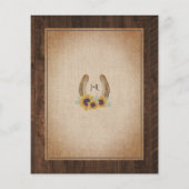 Papier Faire-part de mariage de tournesols occidentaux ru (Dos)