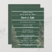 Papier Faire-part de mariage Décontracté du tableau de bo (Devant / Derrière)