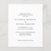 Papier Faire-part de mariage Décontracté photo Arche budg (Dos)