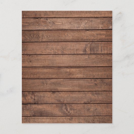 Papier Faire-part de mariage des voyants à chaînes rustiq (Dos)