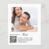 Papier Faire-part de mariage d'eucalyptus vert de l'échel (Dos)