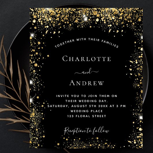 Papier Faire-part de mariage du budget de la parties scin