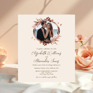 Papier Faire-part de mariage du budget de l'huile d'or Ro