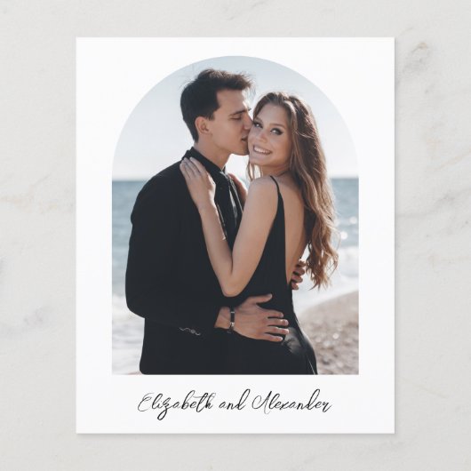 Papier Faire-part de mariage du budget de l'huile d'or Ro (Dos)