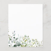 Papier Faire-part de mariage du budget de l'or Rose Eucal (Dos)