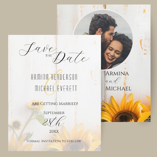 Papier Faire-part de mariage économique rustique aux tour