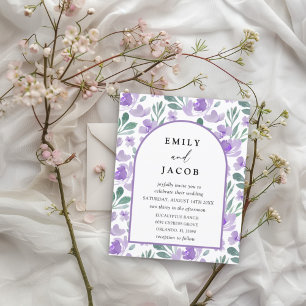 Papier Faire-part de mariage élégant avec arche florale v