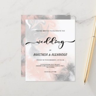Papier Faire-part de mariage élégant/ Budget.