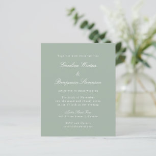 Papier Faire-part de mariage élégant et formel Budget Sag