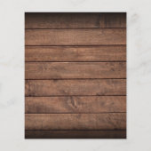 Papier Faire-part de mariage en bois rustique de budget a (Dos)