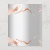 Papier Faire-part de mariage en marbre doré rose Budget (Dos)
