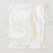 Papier Faire-part de mariage en marbre du script de signa (Dos)