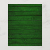 Papier Faire-part de mariage en pots Mason en bois vert (Dos)