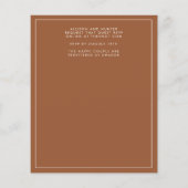 Papier Faire-part de mariage en terre cuite (Dos)