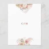 Papier Faire-part de mariage en terre cuite à l'herbe des (Dos)