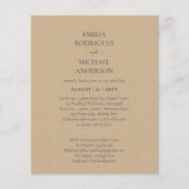 Papier Faire-part de mariage espagnol BILINGUAL Nuestra B (Devant)