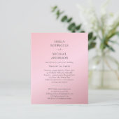 Papier Faire-part de mariage espagnol BILINGUAL Nuestra B (Debout devant)