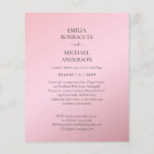 Papier Faire-part de mariage espagnol BILINGUAL Nuestra B (Dos)