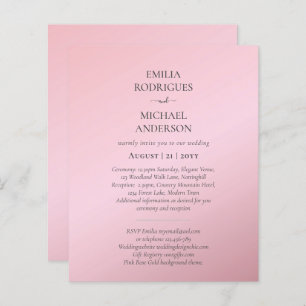 Papier Faire-part de mariage espagnol BILINGUAL Nuestra B