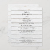 Papier Faire-part de mariage espagnol BILINGUAL Nuestra B (Devant / Derrière)