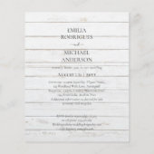 Papier Faire-part de mariage espagnol BILINGUAL Nuestra B (Dos)