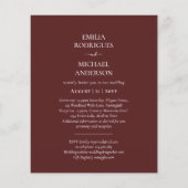 Papier Faire-part de mariage espagnol BILINGUAL Nuestra B (Dos)