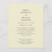 Papier Faire-part de mariage espagnol BILINGUAL Nuestra B (Dos)