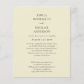 Papier Faire-part de mariage espagnol BILINGUAL Nuestra B (Devant)