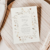 Papier Faire-part de mariage Fleur sauvage Boho Budget