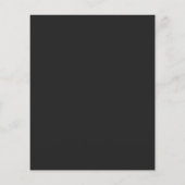 Papier Faire-part de mariage géométrique blanc noir Budge (Dos)
