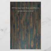 Papier Faire-Part de Mariage Grange Rustique Tournesols B (Dos)