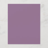 Papier Faire-Part de Mariage Minimal Mauve Script (Dos)