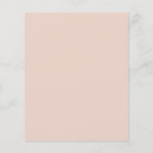 Papier Faire-part de mariage minimal monogramme rose (Dos)