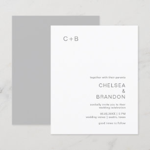 Papier Faire-part de mariage moderne de Chelsea Gray