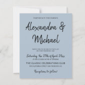 Papier Faire-part de mariage moderne et poussiéreuse (Devant)