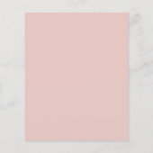 Papier Faire-part de mariage Monogramme Botanique Blush B (Dos)
