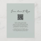 Papier Faire-part de mariage Monogramme de la branche d'o (Dos)