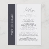 Papier Faire-Part de Mariage Monogramme Noir et Blanc à p (Dos)