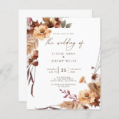 Papier Faire-part de mariage | novembre (Devant / Derrière)