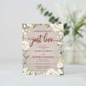 Papier Faire-Part de Mariage Pas Cher Fleur Simple (Debout devant)