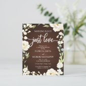 Papier Faire-Part de Mariage Pas Cher Fleur Simple (Debout devant)