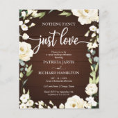 Papier Faire-Part de Mariage Pas Cher Fleur Simple (Devant)